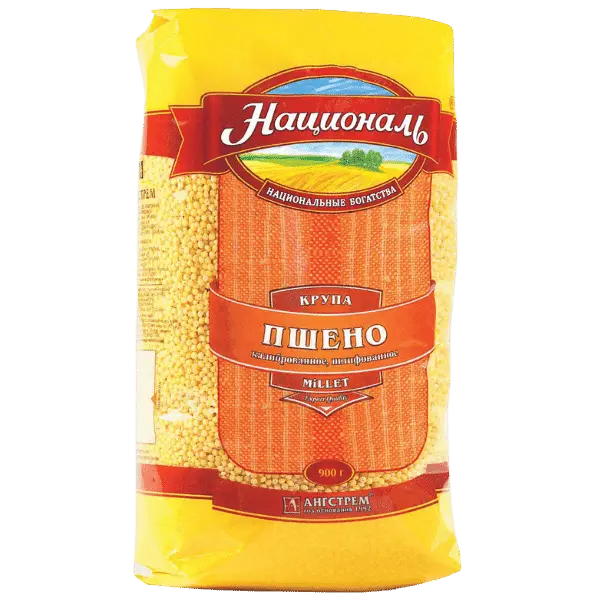 Пшено шлифованное Националь 900гр, 12шт/кор