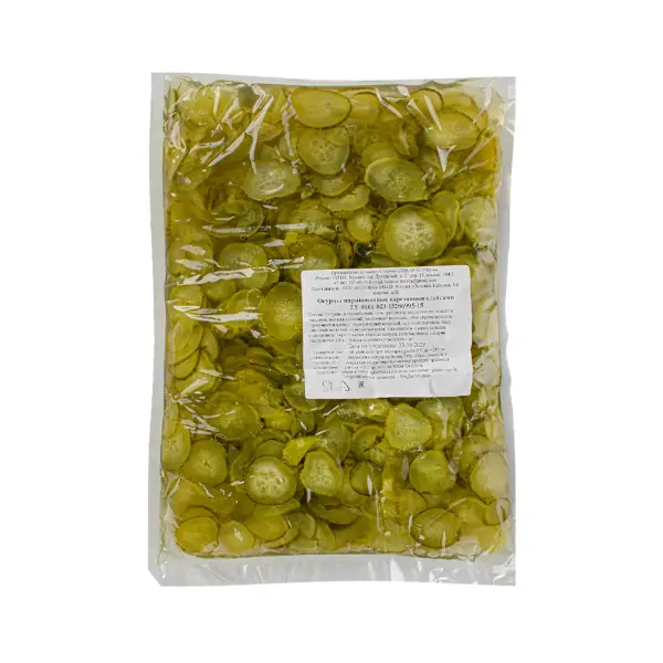 Огурцы марин. слайсы Боливар 1,8кг/1кг пакет, 5шт/кор