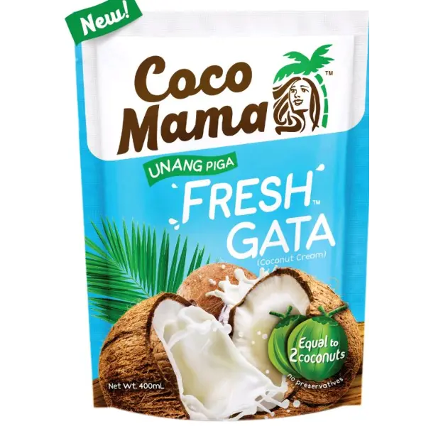 Кокосовые сливки 23-24% Coco Mama 400мл, 12шт/кор, Филиппины
