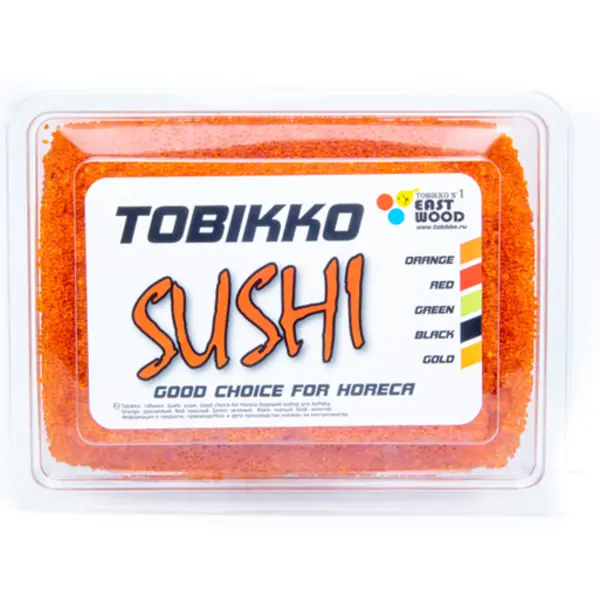 Икра Тобико Суши оранжевая 500гр, 20шт/кор