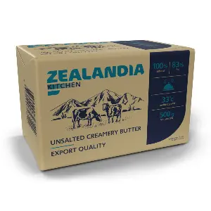 Масло сладко-сливочное несоленое халяль 83% Zealandia Kitchen 500гр, 10шт/кор