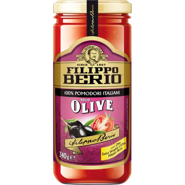 Соус томатный с оливками "Filippo Berio" ст/б 340г