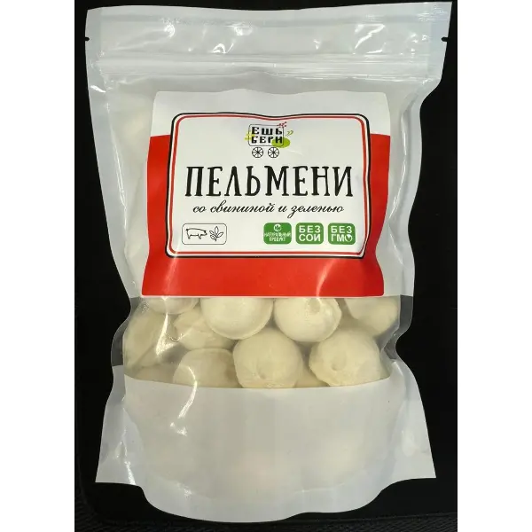 Пельмени со свининой и зеленью ЕшьБери 800гр, 12шт/кор