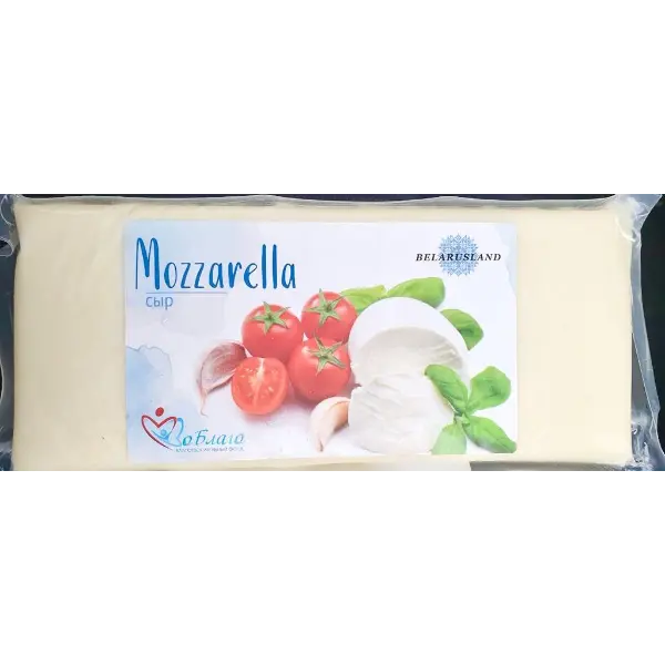 Сыр Моцарелла для пиццы ТМ BELARUSLAND 40% 2,5кг/4шт.
