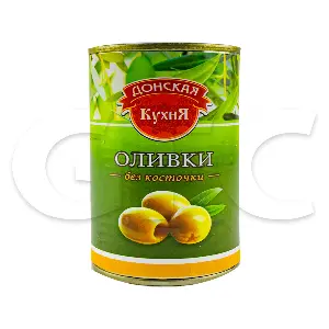Оливки целые б/к Донская кухня 300мл/280гр/90гр ж/б, 12шт/кор