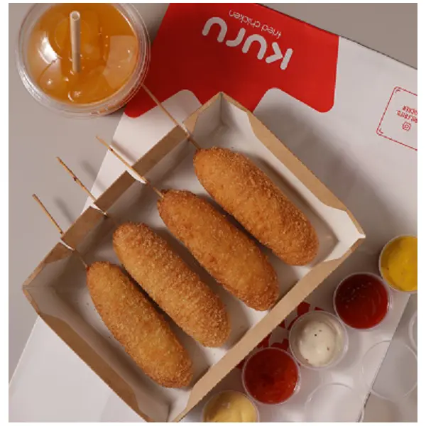 Корн-дог обжаренный Милтайм Сервис 1,1кг, 4шт/кор