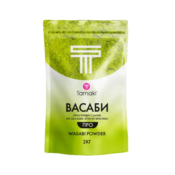 Васаби порошок на основе хрена Tamaki Pro 2кг, 10шт/кор