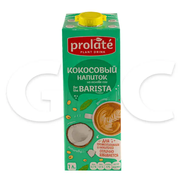 Молоко растительное кокосовое Barista Prolate 1л, 6шт/кор