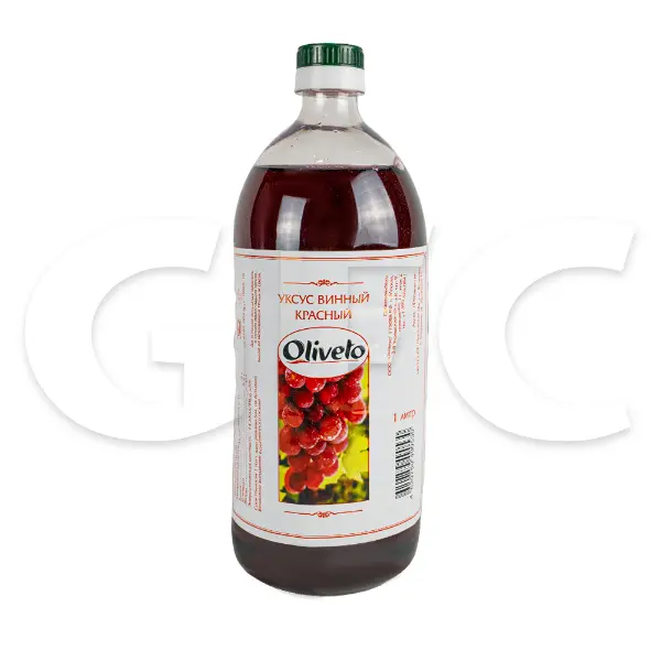 Уксус винный красный Oliveto 1л ПЭТ, 12шт/кор
