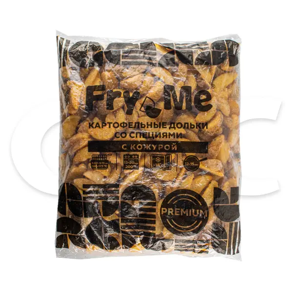 Картофель дольки в кожуре со специями Fry Me 2,5кг, 5шт/кор