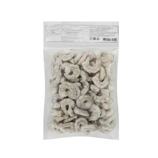 Креветка ваннамей с/м очищенная б/г без вены б/х 31/40 PROTECH ORGANO PDT 1кг, 10кг/кор