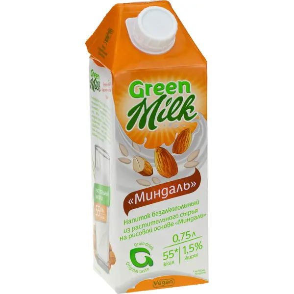 Напиток из растительного сырья Миндаль Professional Green Milk 1л НДС 10%