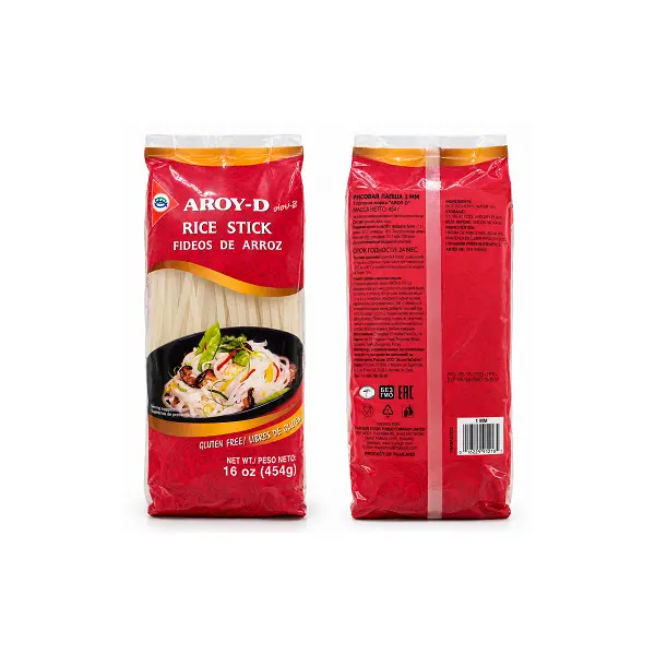 Лапша рисовая 1мм Aroy-D 454гр, 30шт/кор