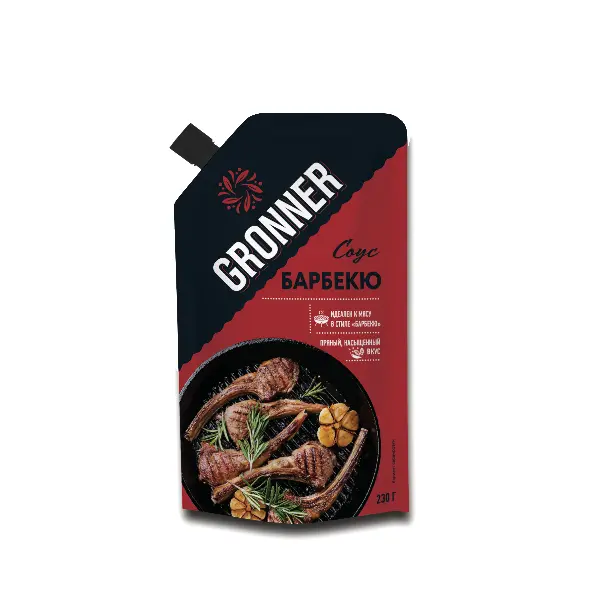 Соус Барбекю GRONNER Дой-пак 230 гр*14