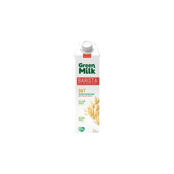 Молоко растительное овсяное Green Milk Barista 1л, 12шт/кор