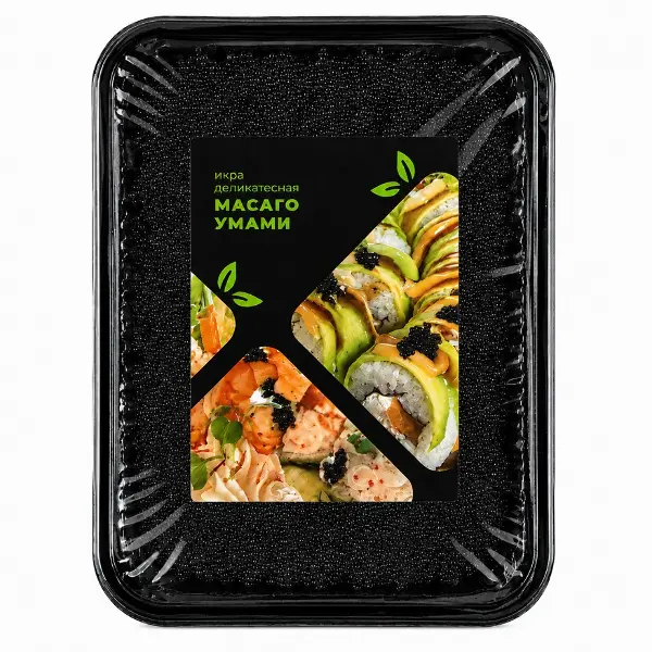 Икра Масаго Голд черная Умами 500гр, 6шт/кор