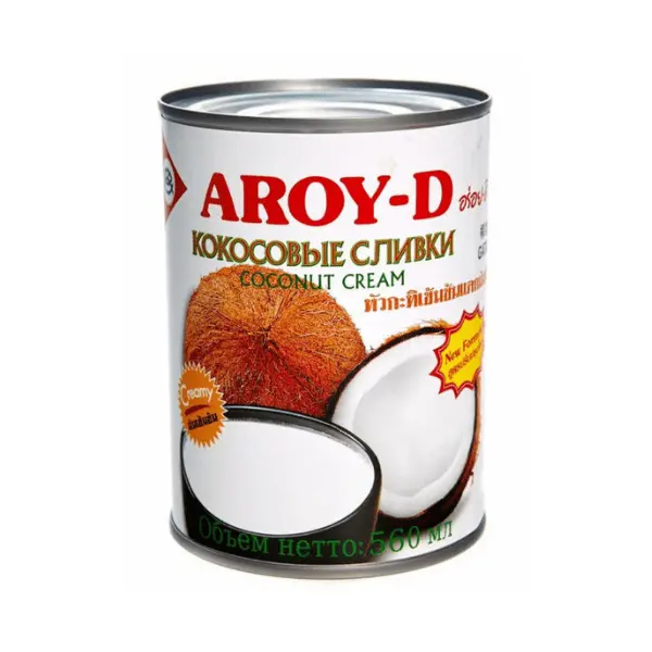 Кокосовые сливки ТМ "AROY-D", 560мл*24, ж\Б