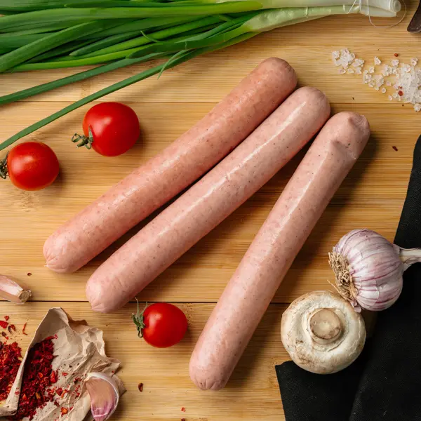 Сосиски для гриля Два мяса халяль Казанские Деликатесы 480гр, 10шт/кор