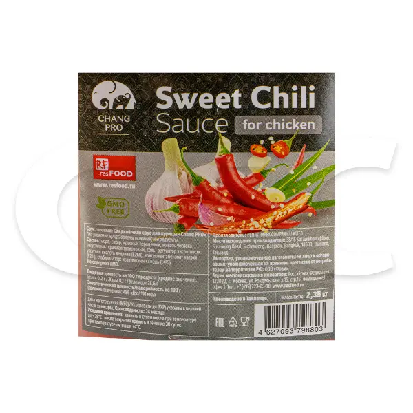 Соус Чили сладкий для курицы Chang 2,35кг пластик, 6шт/кор, Таиланд