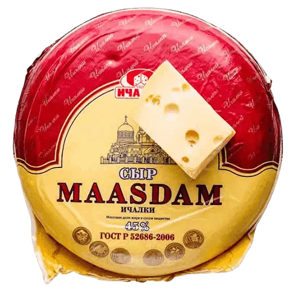 Сыр Маасдам "Ичалки" 45%