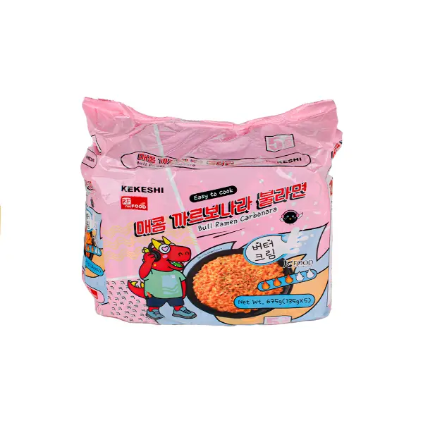 Лапша быстрого приготовления Bull Ramen Carbonara Kekeshi Resfood 135гр, 40шт/кор