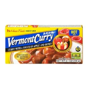 Соус Карри овощной острый Vermont houce mild ltd 12 порций/230гр/шт, 60шт/кор