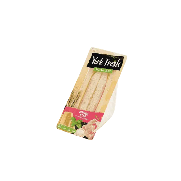 Сэндвич с ветчиной и сыром YORK FRESH 150гр, 6шт/кор