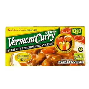 Соус Карри овощной среднеострый Vermont houce mild ltd 12 порций/230гр/шт, 60шт/кор