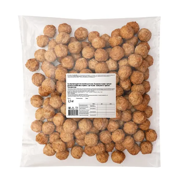 Фрикадельки мясные зам. Черкизово 2,5кг, 4шт/кор