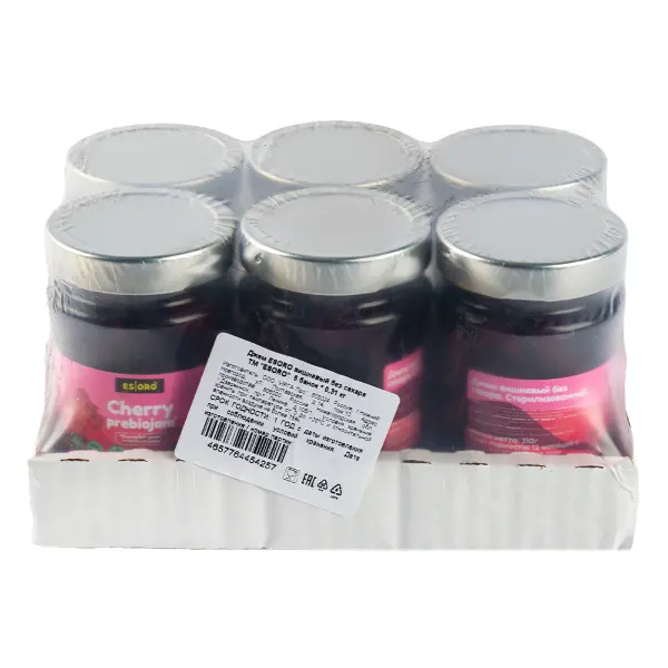 Джем из вишни низкокалорийный Esoro Resfood 310гр, 6шт/кор