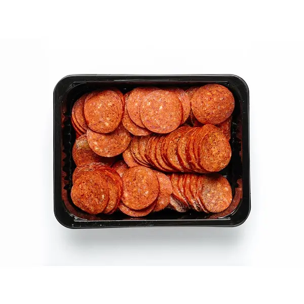 Колбаса Пепперони халяль нарезка в/к зам. Казанские Деликатесы 500гр, 10шт/кор