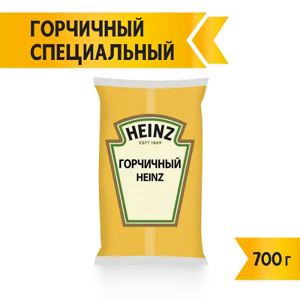 Соус горчичный Heinz 700гр, 7шт/кор, Россия
