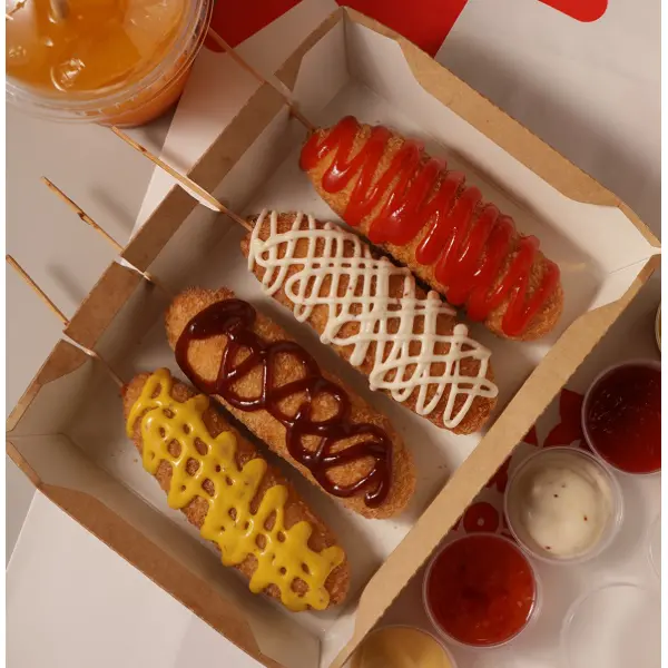 Корн-дог обжаренный Милтайм Сервис 1,1кг, 4шт/кор