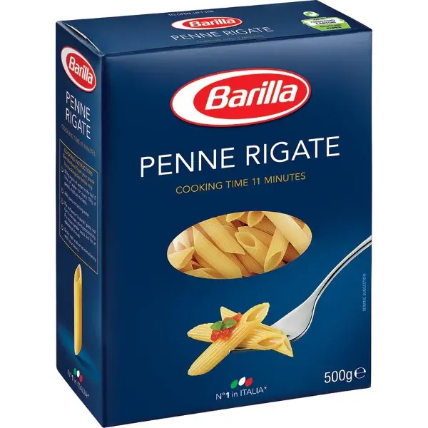 Макароны Barilla Пенне Ригате перья 450г*14 (6079)