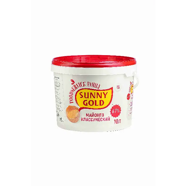 Майонез классический 67% Sunny Gold 10л/9,7кг ведро