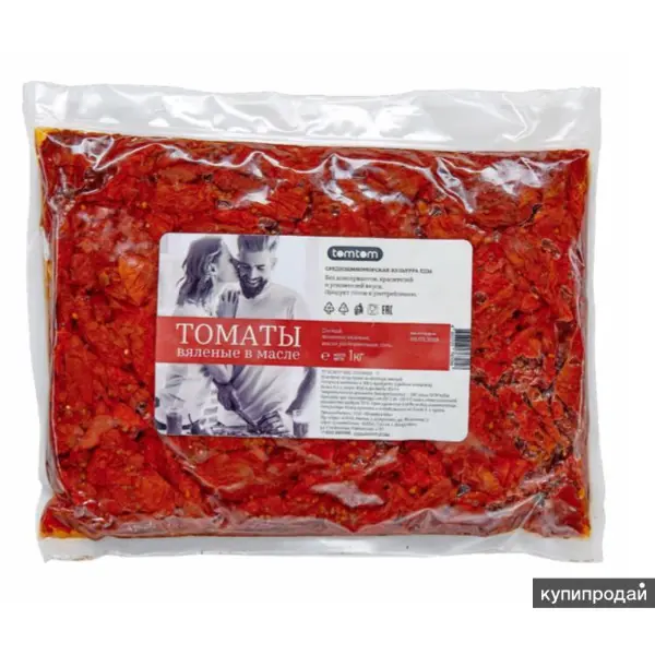 Томаты вяленые в масле 1 кг пакет TomTom