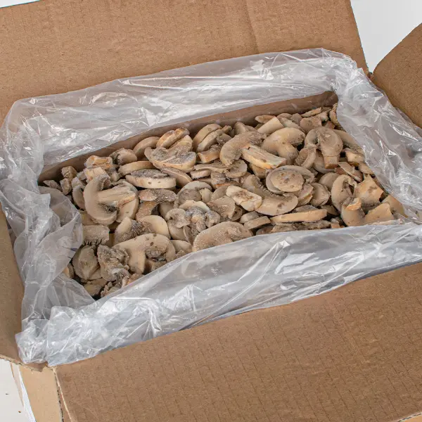 Грибы шампиньоны резаные с/м, 10кг/кор