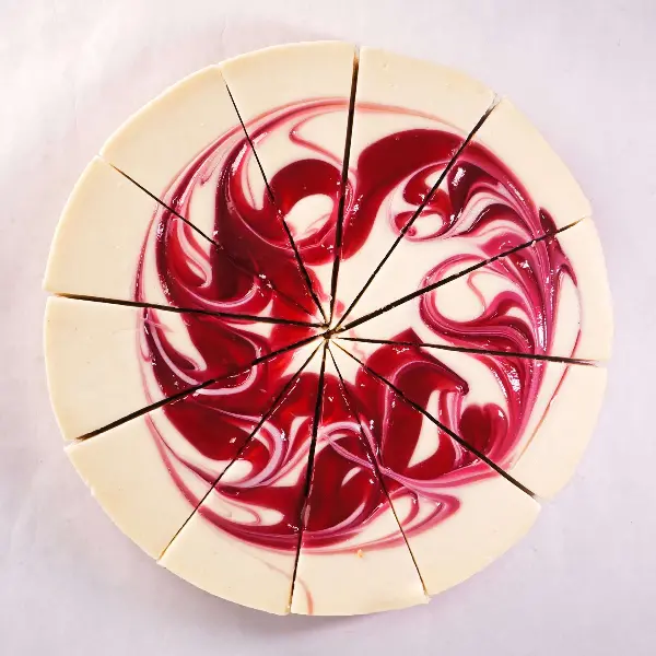Чизкейк New York с малиной Cheeseberry 100гр, 12 порций/1,2кг/шт, 4шт/кор