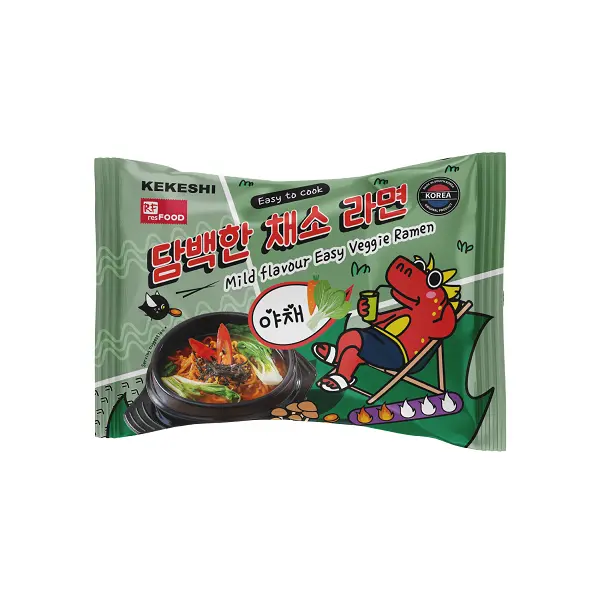 Лапша быстрого приготовления Mild flavour Easy Veggie Ramen Kekeshi Resfood 111,5гр, 40шт/кор