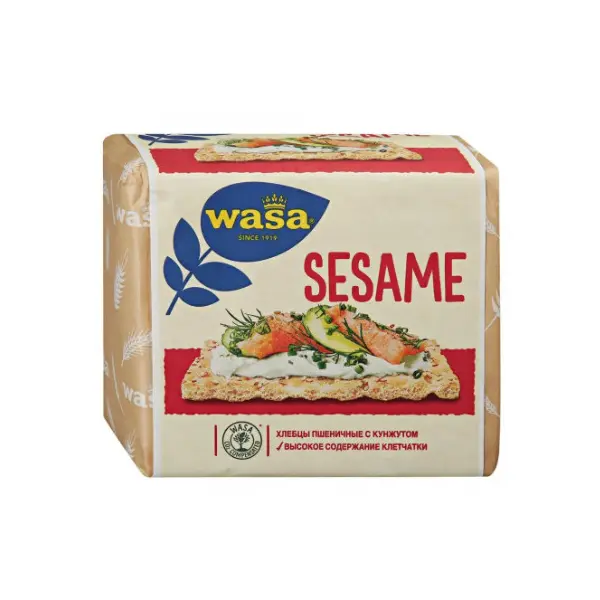 Хлебцы WASA пшеничные Кунжут 200г