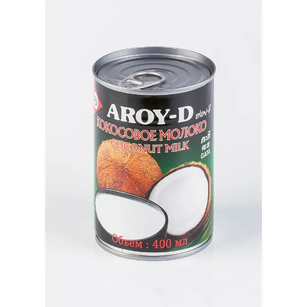 Молоко кокосовое Aroy-D 400мл ж/б, 24шт/кор