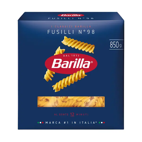 Паста BARILLA Фузилли 850гр, 10шт/кор