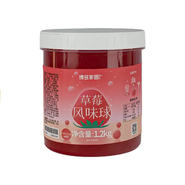 Джус-болл со вкусом клубники BODUO 1,2кг, 12шт/кор