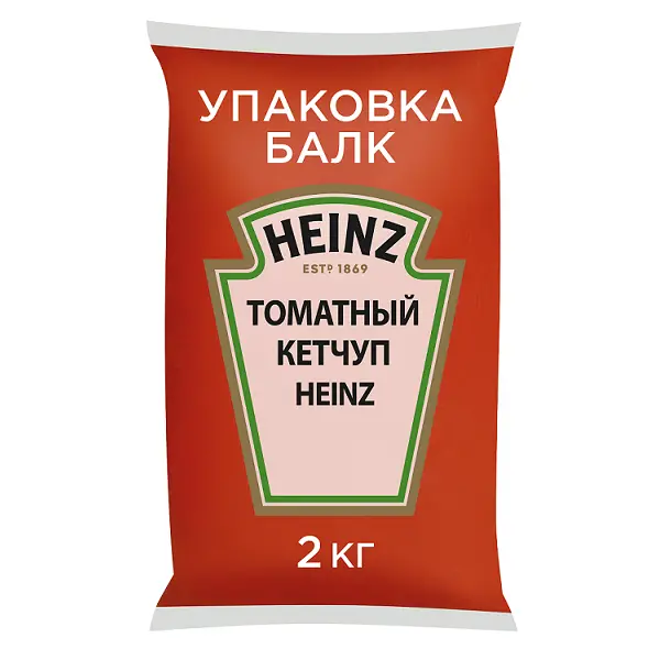 Кетчуп томатный Heinz 2кг, 6шт/кор 