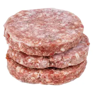 Котлета для гамбургера из говядины деликатесная с солью и перцем Uniburger 90гр, 5кг/кор 