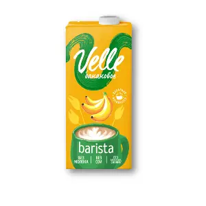 Молоко растительное банановое Велле 1л тетрапак, 12шт/кор