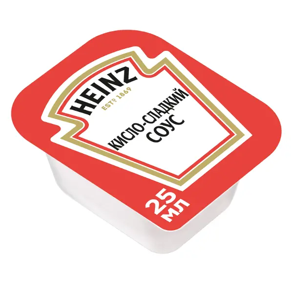 Соус кисло-сладкий Heinz дип-пот 25мл, 125шт/кор 