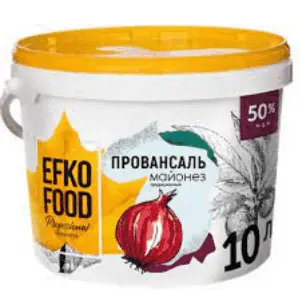 Майонез EFKO FOOD professional 50% 3л/2,88кг ведро
