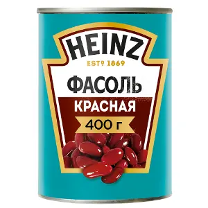 Фасоль красная консервированная Heinz 425мл/400гр/220гр, 12шт/кор