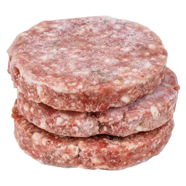 Котлета для гамбургера из говядины деликатесная с солью и перцем Uniburger 110гр, 5кг/кор 